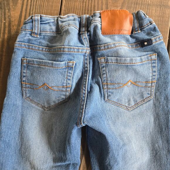 Lucky Jeans Girls Size 8 Zoe Skinny Denim Straight Leg Stretch Adjustable Waist - Picture 5 of 8